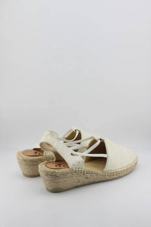 Salvi Calzados Espadrille Slingback Wedge Sandals
