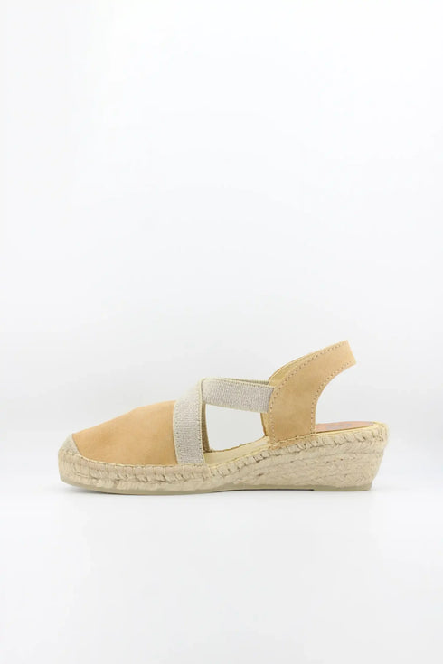 Salvi Calzados Espadrille Wedge Sandals with Elastic Straps