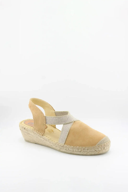 Salvi Calzados Espadrille Wedge Sandals with Elastic Straps