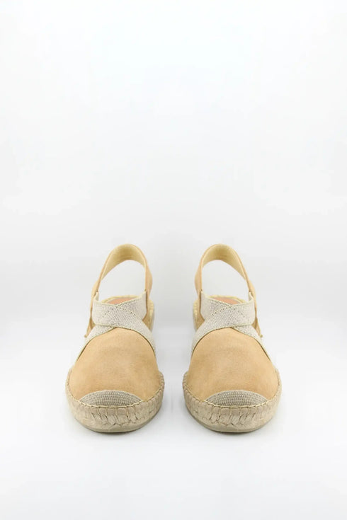 Salvi Calzados Espadrille Wedge Sandals with Elastic Straps
