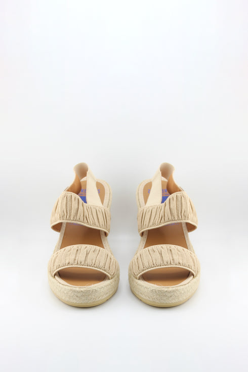 Verbenas Espadrille Wedge Sandals with Textured Straps