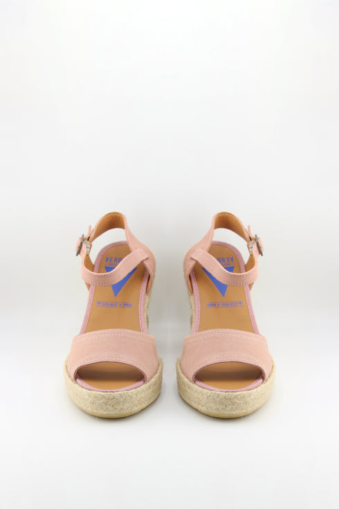Verbenas Espadrille Wedge Sandals with Ankle Strap