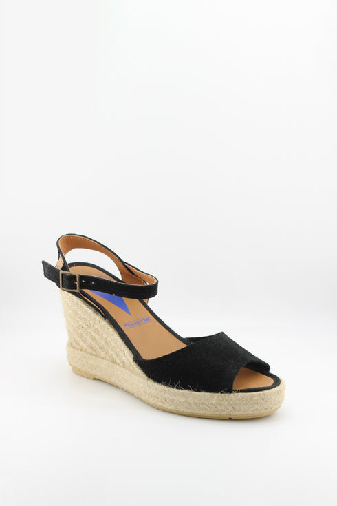 Verbenas Espadrille Wedge Sandals with Ankle Strap