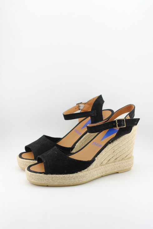 Verbenas Espadrille Wedge Sandals with Ankle Strap