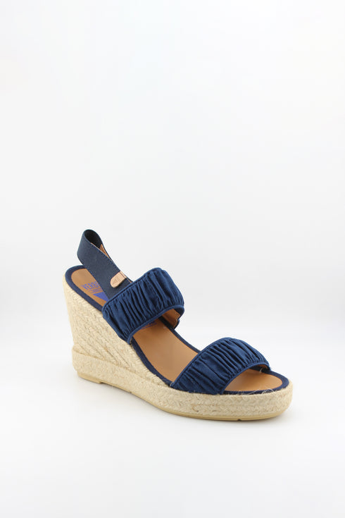 Verbenas Espadrille Wedge Sandals with Textured Straps