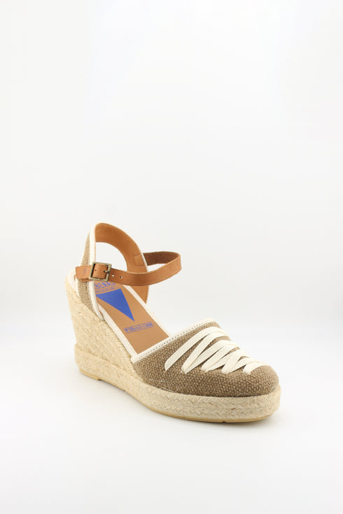 Verbenas Espadrille Wedge Ankle Strap Sandal