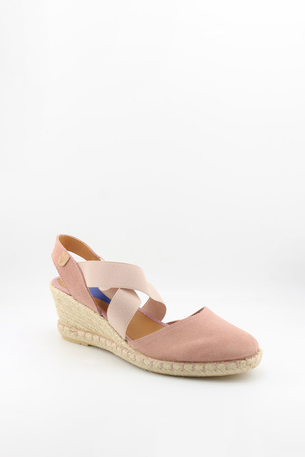 Verbenas Espadrille Wedge Sandals with Elastic Straps