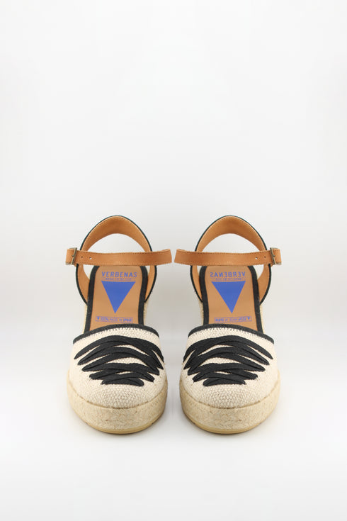 Verbenas Espadrille Wedge Ankle Strap Sandal