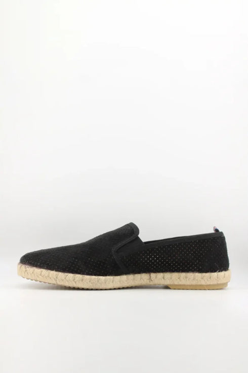 Verbenas Men Perforated Suede Espadrille Loafer
