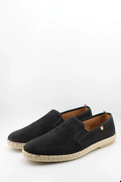 Verbenas Men Perforated Suede Espadrille Loafer
