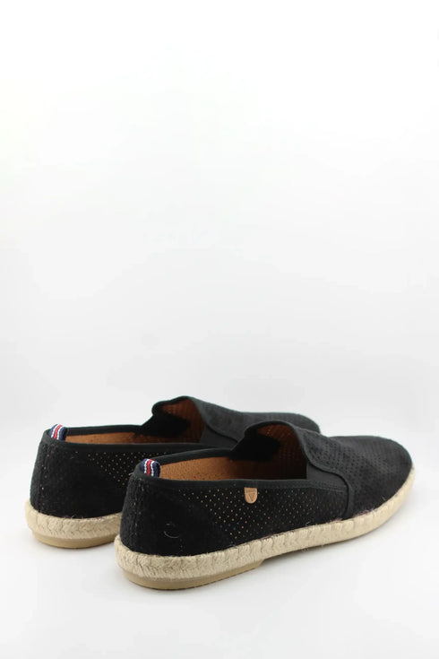 Verbenas Men Perforated Suede Espadrille Loafer