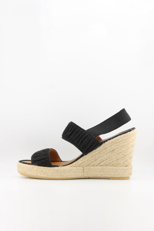 Verbenas Espadrille Wedge Sandals with Textured Straps