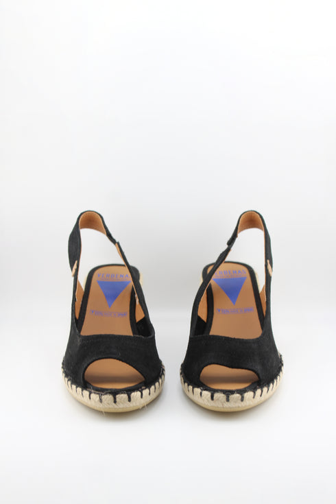 Verbenas Peep-Toe Espadrille Slingback Wedge
