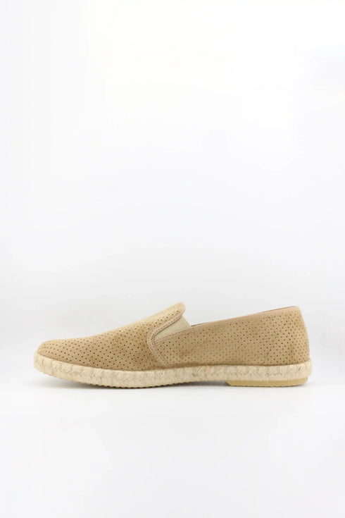 Verbenas Men Perforated Suede Espadrille Loafer