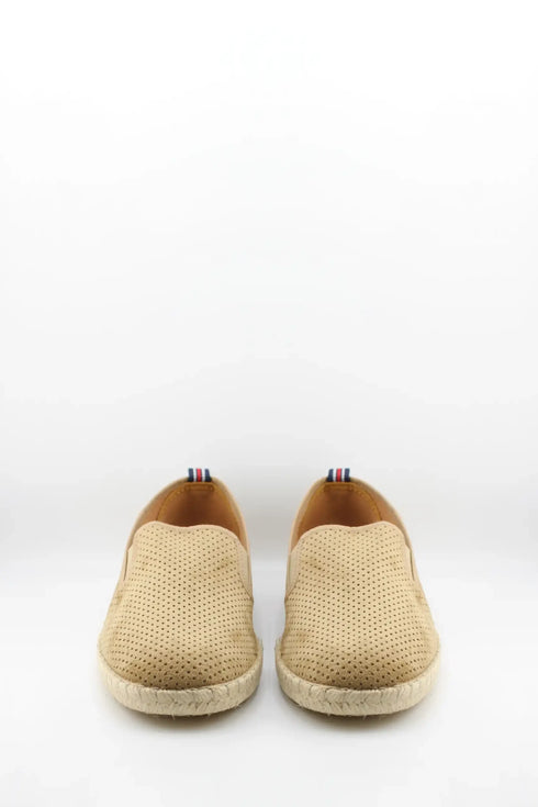 Verbenas Men Perforated Suede Espadrille Loafer