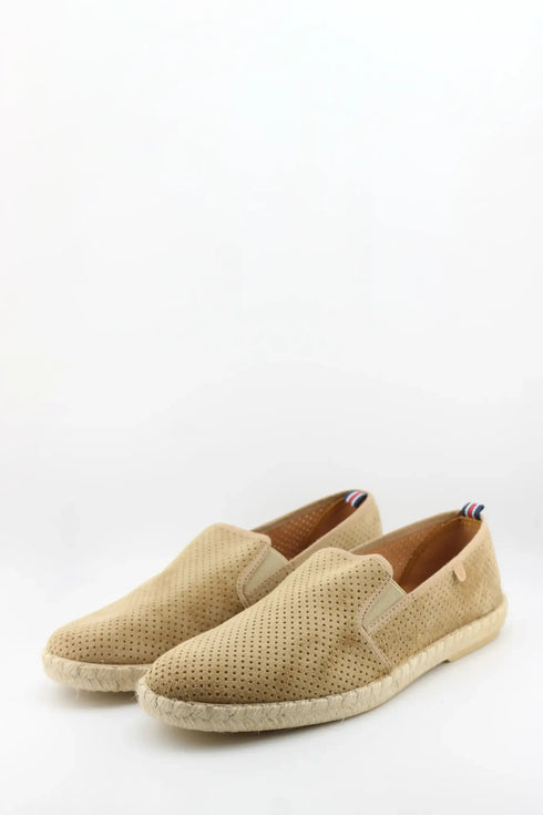 Verbenas Men Perforated Suede Espadrille Loafer