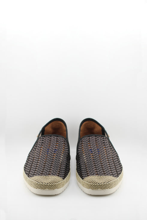 Verbenas Men Woven Slip-On Espadrille Loafers