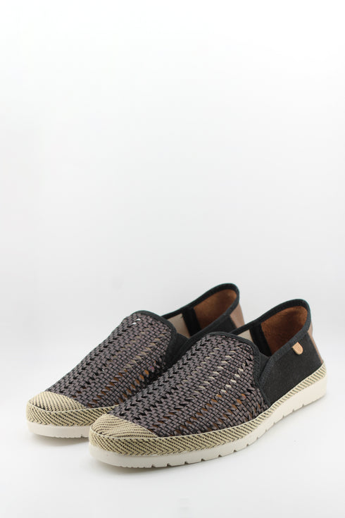 Verbenas Men Woven Slip-On Espadrille Loafers