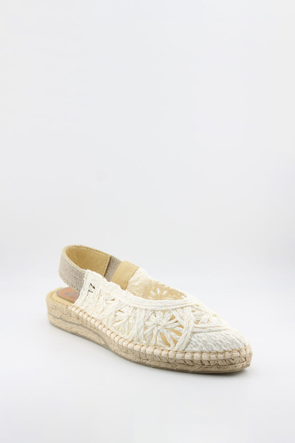 Salvi Calzados Crochet Espadrille Slingback Sandals