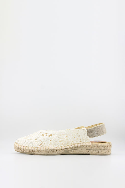 Salvi Calzados Crochet Espadrille Slingback Sandals