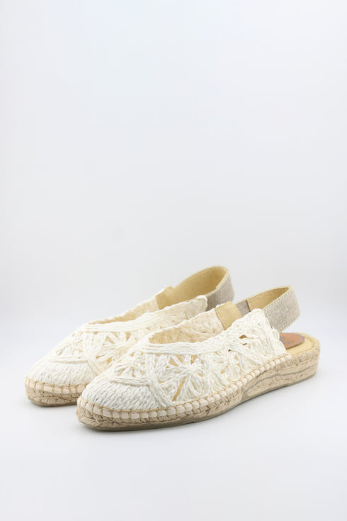 Salvi Calzados Crochet Espadrille Slingback Sandals