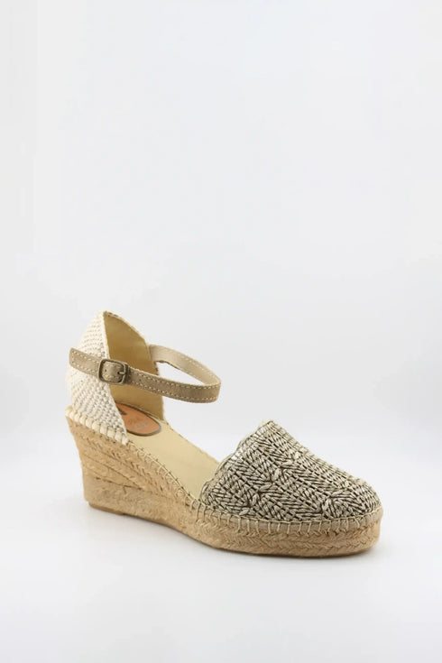 Salvi Calzados Woven Espadrille Wedge Sandals