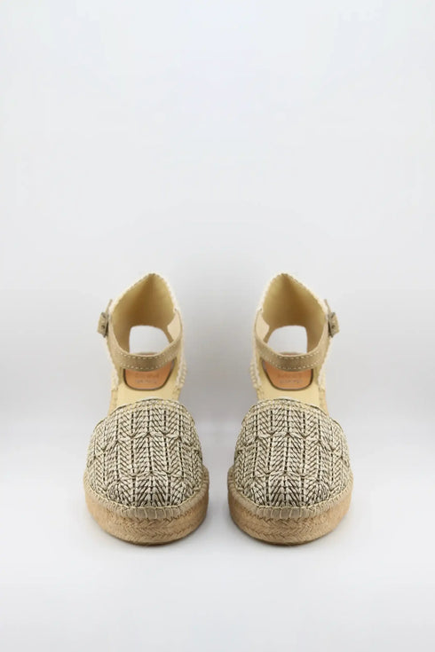 Salvi Calzados Woven Espadrille Wedge Sandals