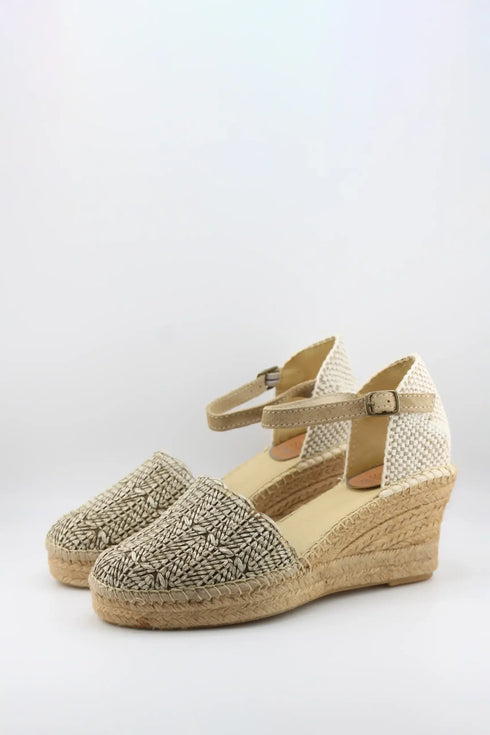 Salvi Calzados Woven Espadrille Wedge Sandals