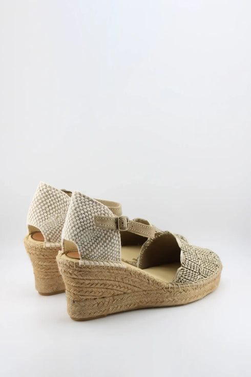 Salvi Calzados Woven Espadrille Wedge Sandals
