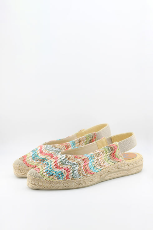 Salvi Calzados Woven Slip-On Espadrille Sandals