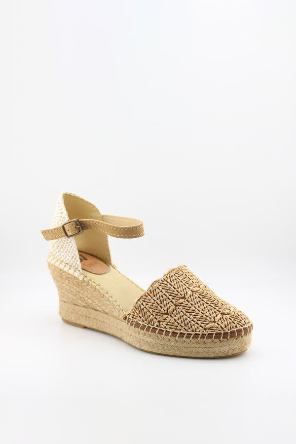 Salvi Calzados Woven Espadrille Wedge Sandals