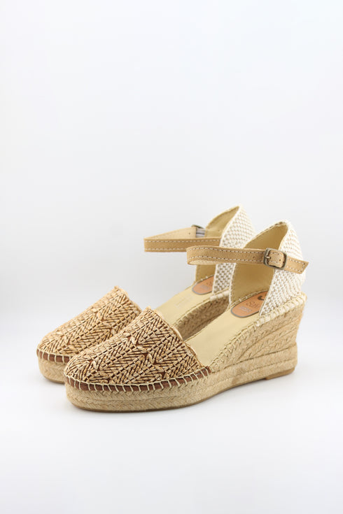 Salvi Calzados Woven Espadrille Wedge Sandals