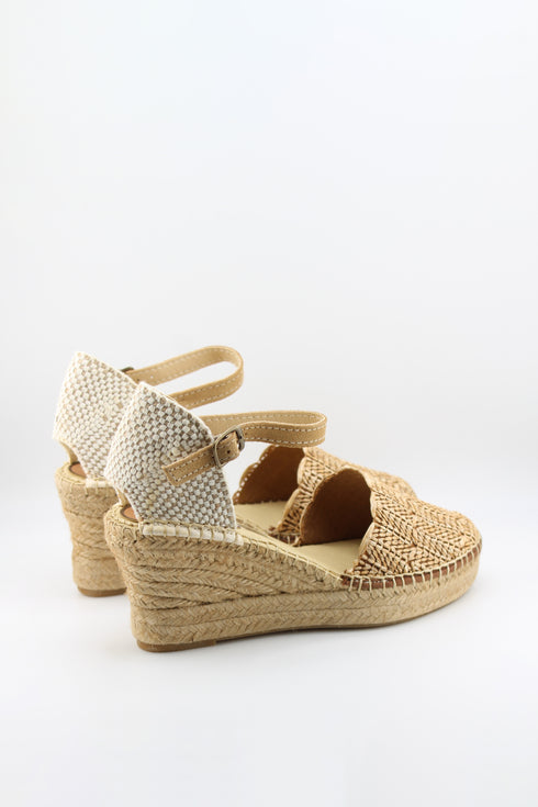 Salvi Calzados Woven Espadrille Wedge Sandals