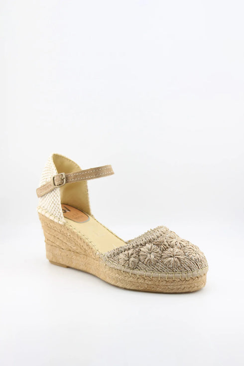Salvi Calzados Woven Wedge Espadrille Sandals