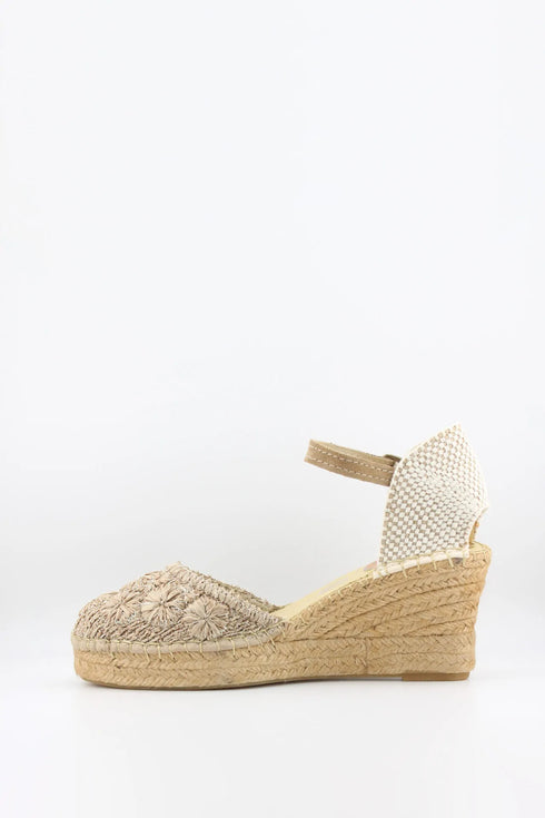 Salvi Calzados Woven Wedge Espadrille Sandals