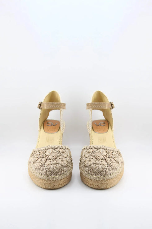 Salvi Calzados Woven Wedge Espadrille Sandals