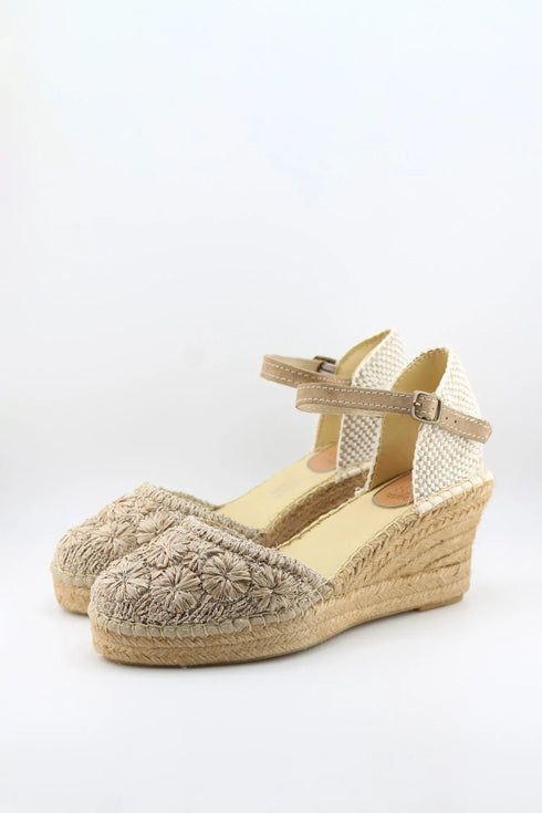 Salvi Calzados Woven Wedge Espadrille Sandals