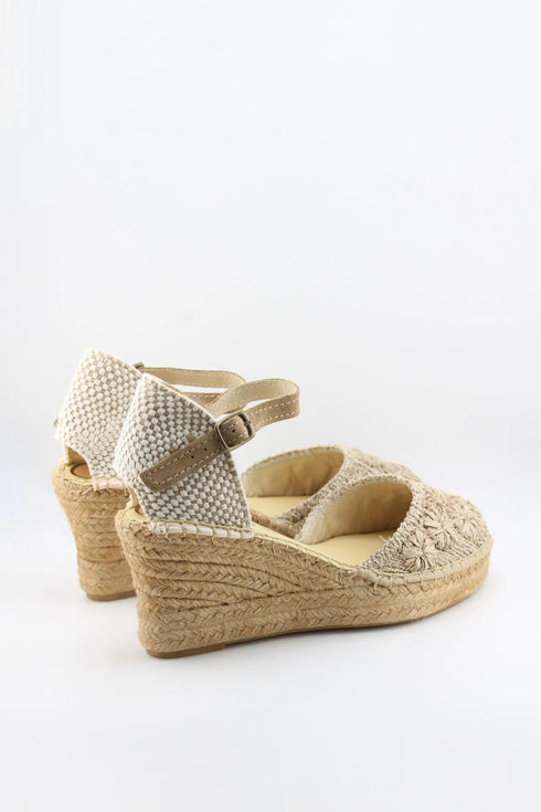 Salvi Calzados Woven Wedge Espadrille Sandals