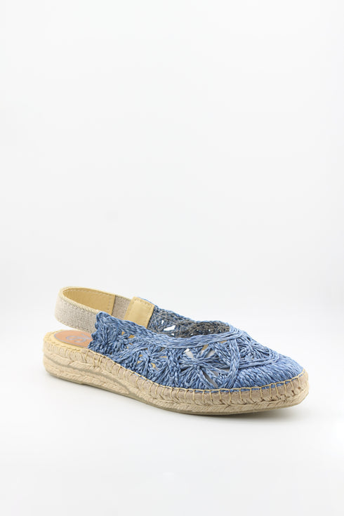 Salvi Calzados Crochet Espadrille Slingback Sandals