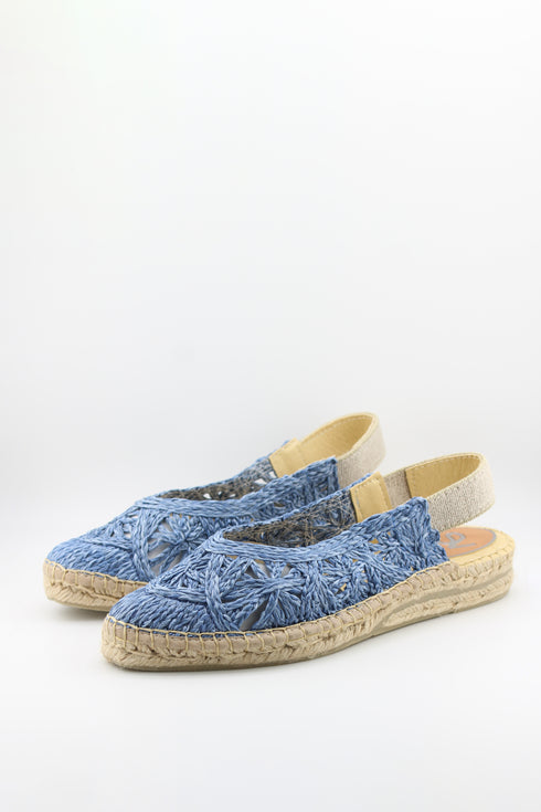 Salvi Calzados Crochet Espadrille Slingback Sandals