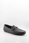 DFC Relax Men Textured Leather Slip-On with Metal Strap Detail