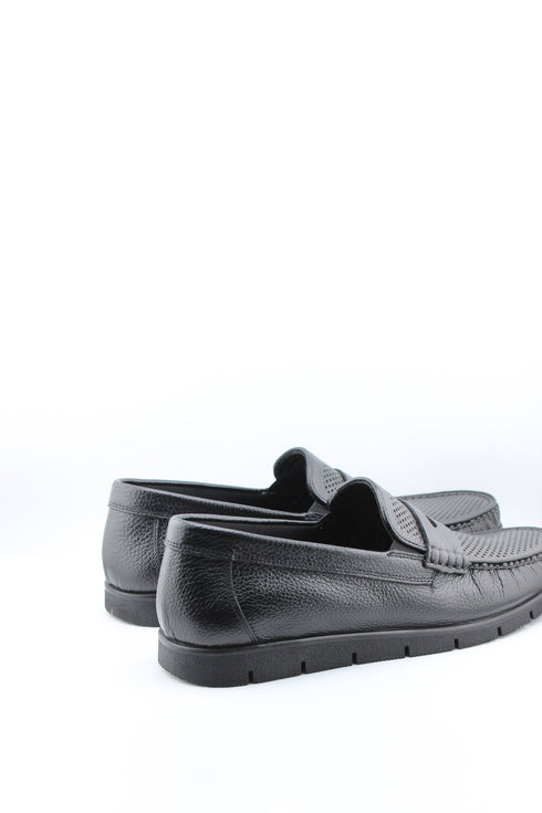 DFC Relax Men Perforated Leather Moccasin with Rubber Sole