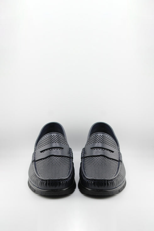 DFC Relax Men Perforated Leather Moccasin with Rubber Sole