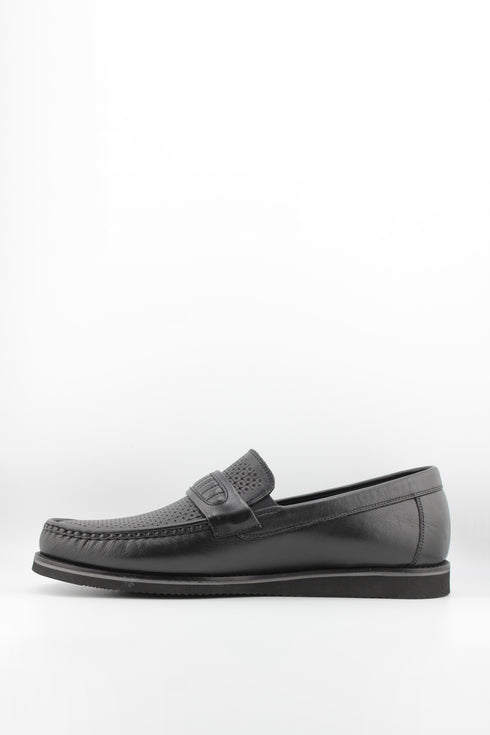 DFC Relax Men Perforated Leather Loafer with Stitching