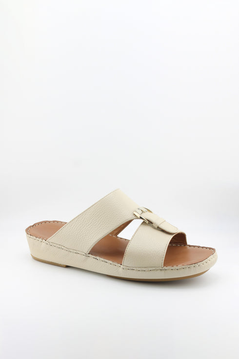 DFC Relax Men Leather Slide Sandals with Buckle