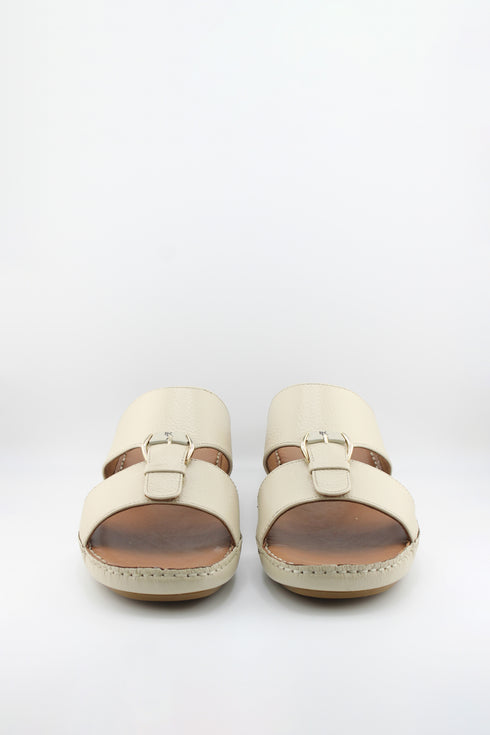 DFC Relax Men Leather Slide Sandals with Buckle