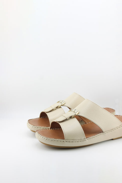 DFC Relax Men Leather Slide Sandals with Buckle