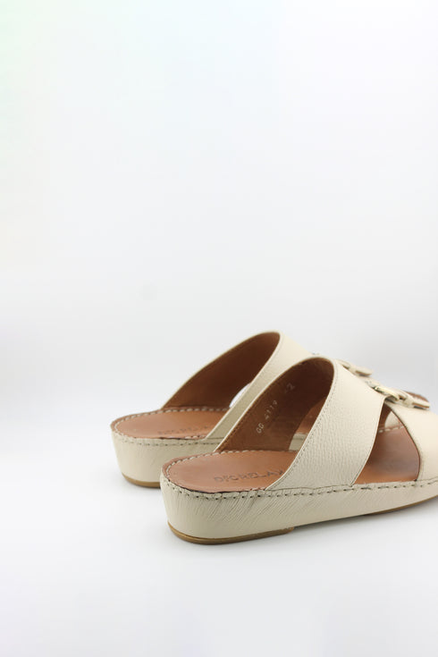 DFC Relax Men Leather Slide Sandals with Buckle