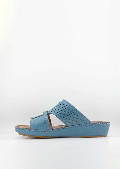 DFC Relax Men Perforated Slide Sandals with Buckle