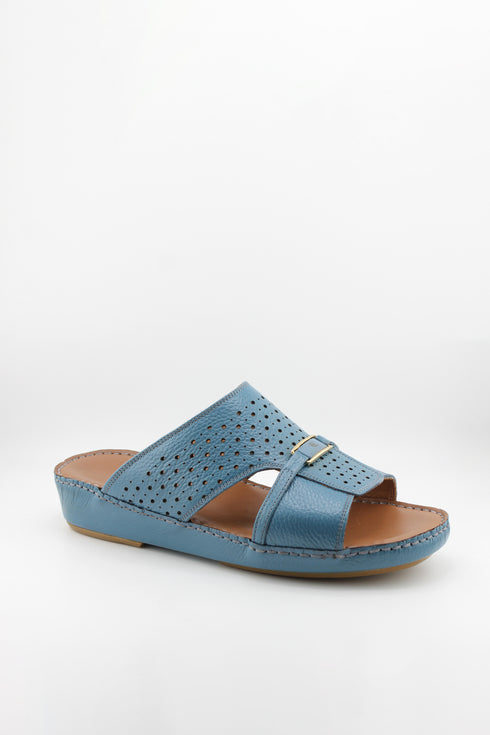 DFC Relax Men Perforated Slide Sandals with Buckle